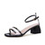 Women Sandals Rivet Summer Transparent Pumps Wedding Luxury shoes Ankle Strap Square Heels