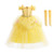 Princess Belle Dress for Girl Kids Floral Ball Gown Child Cosplay Bella Beauty and The Beast Costume Fancy Party