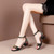 Summer Women Sandals Embroider Ankle Strap Sandal High Heels Dress Shoes Flower Ladies Shoes