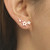 Huitan Simple Stylish Star Women Drop Earrings Shiny White Zircon Exquisite Versatile Female Earring Jewelry