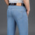 Spring/Summer Brand Men Cotton Stretch Straight Loose Jeans Business Casual High Waist Lightweight Jeans New