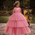 Formal Sequins Children Wedding Dress One Shoulder Prom Evening Party Dress Costume Clothing Bridesmaid Princess Dresses