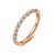 0.42ctw Diamonds Band Solid 14k Rose Gold Women Jewelry Natural Diamond Elegant Cluster Engagement & Wedding Fine Ring