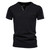 Summer Tops Tee Quality Cotton T Shirt Men Solid Color Design V-neck  Casual Classic Men Clothing  T-shirt