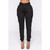 Black Sheath Long Pants Women Clothing Streetwear High Waist Button Cargo Pants Pockets Casual Autumn Trousers