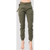 Black Sheath Long Pants Women Clothing Streetwear High Waist Button Cargo Pants Pockets Casual Autumn Trousers