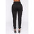 Black Sheath Long Pants Women Clothing Streetwear High Waist Button Cargo Pants Pockets Casual Autumn Trousers