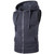 Men Solid Color Vest Jacket Zipper Pockets Waistcoat Sleeveless Hoodies