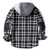 Winter Casual Plaid Hooded Velvet Thickened Warm Men Shirt Men Cotton Loose Long Sleeve Shirts