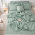 1Pc Bedspreads Queen Size Quilted Bed Cover for Mattress Green Comforter King Size Coverlet Bedspread(no pillowcase)