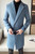 Elegant Sky Blue Man Coats Long Jackets Mens Vintage Winter Long Trench Coats Slim Fit Retro British Woolen Overcoat White Khaki