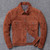 New Men Brown Suede Jacket Casual Single-breasted Tooling Jackets Free Shipping