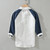 Men Yarn-Dyed Striped Color Matching Linen 3/4 Sleeve Shirt Summer Large Size Casual Cotton Linen Raglan Sleeve Shirt