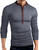 Long Sleeve T-Shirt Mens Casual Shirt Stitching Polo Shirt V-Neck Slim Pullover Men Contrast Color Top Tight Undershirt