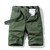 Summer Red Multi-pockets Cotton Men Cargo Shorts Straight Loose Casual Shorts Male Short Pants Bermuda