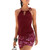 Women Summer Sexy Flower Sleeveless Sundress Halter Elastic Waist tank top Party Beach Dress