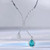 100% 925 Sterling Silver Lab Grown 2.3 Carat Water Drop Paraiba Pendant Necklace For Women Sparkling Fine Jewelry Gifts