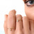 14k Yellow Gold Thin Ring with a 0.10ctw Round White Diamond Dangling Charm Ring Classic Girl gift Women Hot Selling 14k Yellow Gold Thin Ring with a 0.10ctw Round White Diamond Dangling Charm Ring Classic Girl gift Women Hot Selling
