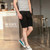 Summer New Solid Denim Shorts Men Cotton Slim Fit Knee Length Casual Jeans Short Clothes High Quality