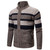 New Autumn Winter Cardigan Men Sweaters Jackets Coats Striped Knitted Cardigan Slim Fit Sweaters Coat Clothing