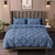 Duvet Cover Set Grey Pleated Bedding Set For Bed 90/140/160 Brushed Microfiber Fabric