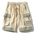 Summer Cargo Shorts With Pockets Cotton Streetwear Casual Men Shorts Ribbons Bermuda Short Pants Men