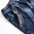 Men Motor Jeans Distressed Tassels Patchwork Jeans Punk Brand Pencil Jeans for Male