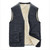 Casual Sleeveless Jacket Autumn Winter Men Warm Fleece Mens Vest Jacket Velvet Thick Sleeveless Men Vest Gilet Clothing