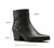 Autumn Winter High Heel Men Boots Quality Embossed Leather Chelsea Ankle Boots Trendy Pointed-Toe Warm Boots Height Increase 6CM