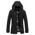 Spring and Autumn New Men Large Size Trench Coat Version of The Slim Long Men Hooded Coat Men Coat Thick Cotton