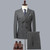 ( Blazer + Vest + Pants ) Boutique High-end Men Striped Formal Business Suit 3pces Set Groom Wedding Dress Stage Party