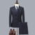 ( Blazer + Vest + Pants ) Boutique High-end Men Striped Formal Business Suit 3pces Set Groom Wedding Dress Stage Party