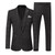 ( Blazer + Vest + Pants ) Boutique High-end Men Striped Formal Business Suit 3pces Set Groom Wedding Dress Stage Party