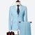 Mens High-end Brand Casual Business Suit Solid Color Formal Groom Wedding Dress Suit 2 Sets Large Size