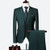 ( Jacket + Vest + Pants ) Boutique Brand Groom Wedding Dress Stage Solid Color Mens Formal Suit Male Slim Business Suits