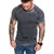 Men T shirt Casual Wrinkle Pure Color Men T-shirt for Male Casual Short-sleeved Man T-shirts Tops Tees