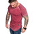 Men T shirt Casual Wrinkle Pure Color Men T-shirt for Male Casual Short-sleeved Man T-shirts Tops Tees