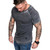 Men T shirt Casual Wrinkle Pure Color Men T-shirt for Male Casual Short-sleeved Man T-shirts Tops Tees