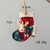 Christmas Tree Ornament DIY Wooden Hanging Pendants Retro Small Horse Christmas Socks Home Decorations Xmas Kids Gifts 1pc