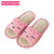 shoes women High quality flax slippers women New style home linen Striped slip slippers summer cartoon glasses floor