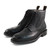 Brogue Lace Up Winter Mens Boots Shoes Add Velvet Work Boots Genuine Leather Fashion Designer Men Shoes Non-Slip