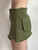 Retro Green Low Waist Denim Woman Skirts Floral Embroidery Cute Clothes Preppy Style Distressed Hem Mini Jean Skirt