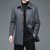 Mens Winter Jackets and Coats Business Casual Woolen Jackets Coats Long Overcoat Men Turn Down Collar Wool Blends