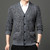 Spring Autumn Men Cardigan Knitted Sweater Jackets Coats Mens Single Breasted Long Sleeve V Neck Casual Slim Sweater Cardigan
