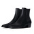 Men Chelsea Boots Handmade Cowhide Black Business Casual Classic Mid-heel Free Shipping Men Boots