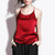 Silk Crop Top Summer Women Tank Top Sleeveless Shirt Bustier Sexy O-Neck Halter Vest Bralette Blouse Cami Black White Red