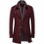 Men Scarf Collar Wool Coat Winter New Business Thick and Warm Male Overcoat Navy Coffee