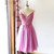 Handmade Crystals Homecoming Dress for Junior Spaghetti A Line Graduation Short Sexy Cocktail Midi Mini Party Gowns