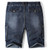 Elastic Waist Men Denim Shorts Loose Fashion Men Casual Shorts Trousers Cowboy Pants Jeans Mens Bottoms Summer