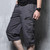 Summer Mens Cargo Shorts Solid Cotton High Quality Knee Length Male Shorts Bermuda Military Casual Work Short Pants Men